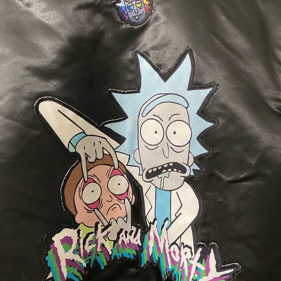 Rick And Morty varsity Jacket, vintage Rick and Morty Jacket, Men’s size medium - Picture 8 of 9